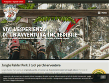 Tablet Screenshot of jungleraiderpark.com